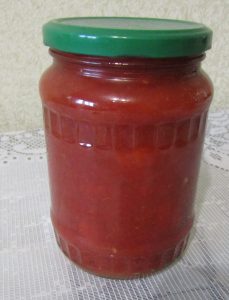 Соус томатный с болгарским перцем и чесноком